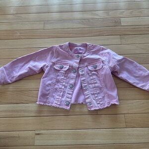 Mayoral Pink Jean Jacket Classic Denim Style